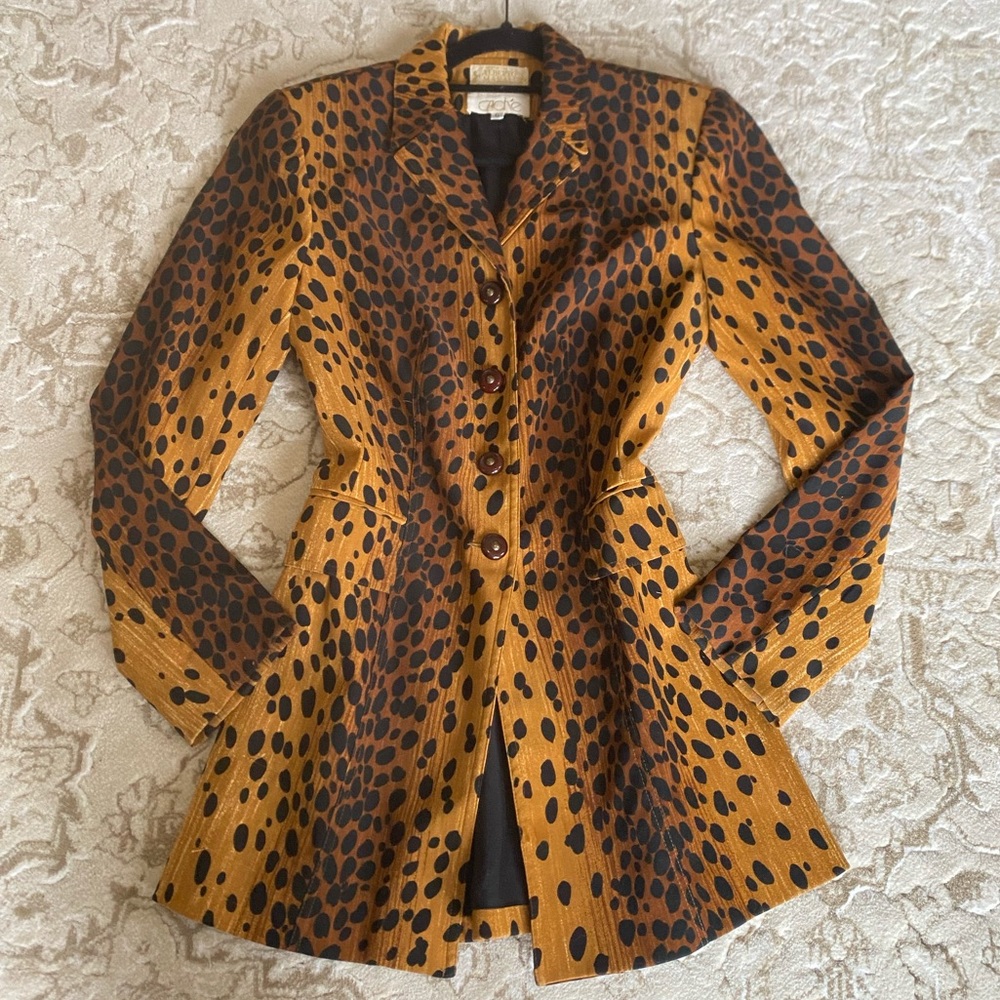 Cache Léopard Print Blazer